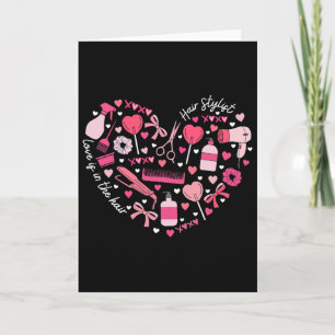 Friseur Valentinstag Herz Friseurin Kosmetik Karte