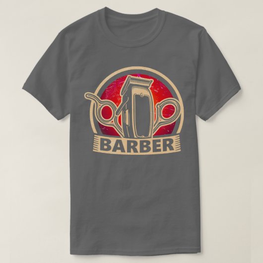 Friseur Vintag 8 T-Shirt (Design vorne)