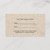 Friseur Vintag Damaskus Salon Ernennung Terminkarte (Rückseite)