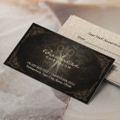 Friseur Vintag Damaskus Salon Ernennung Terminkarte