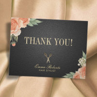 Friseur Vintage Floral Salon Danke