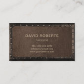 Friseur Vintage Schere Rusty Metallrahmen Visitenkarte (Rückseite)