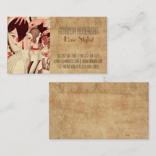 FRISEUR VISITENKARTE (Vorne/Hinten)