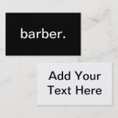 Friseur Visitenkarte (Vorne/Hinten)