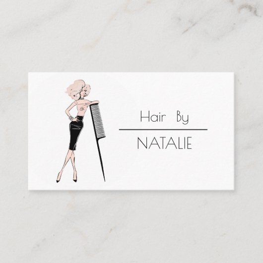 Friseur Visitenkarte (Vorderseite)