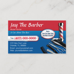 Friseur-Visitenkarte (Friseursalonpfosten - Visitenkarte