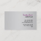 Friseur-Visitenkarte Visitenkarte (Rückseite)