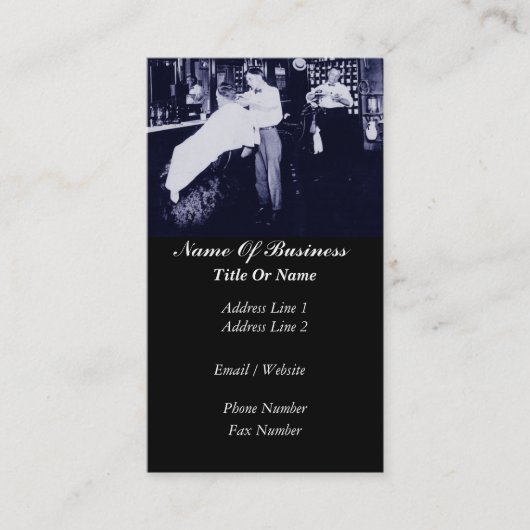 Friseur-Visitenkarte Visitenkarte (Vorderseite)