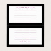 Friseur - Visitenkarte Visitenkarten (Innenseite Aufgefaltet)