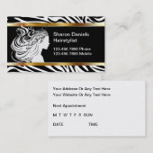 Friseur-Visitenkarten Terminkarte (Vorne/Hinten)