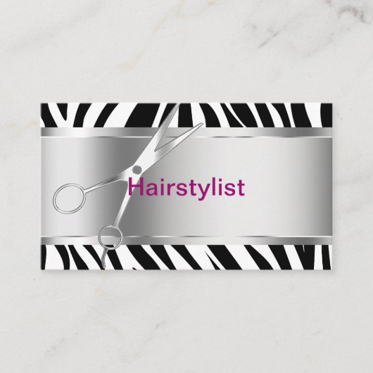 Friseur-Visitenkarten Visitenkarte (Vorderseite)