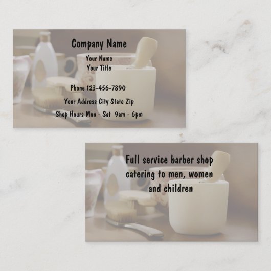 Friseur-Visitenkarten Visitenkarte (Vorne/Hinten)