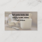 Friseur-Visitenkarten Visitenkarte (Rückseite)