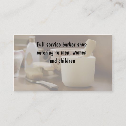 Friseur-Visitenkarten Visitenkarte (Rückseite)