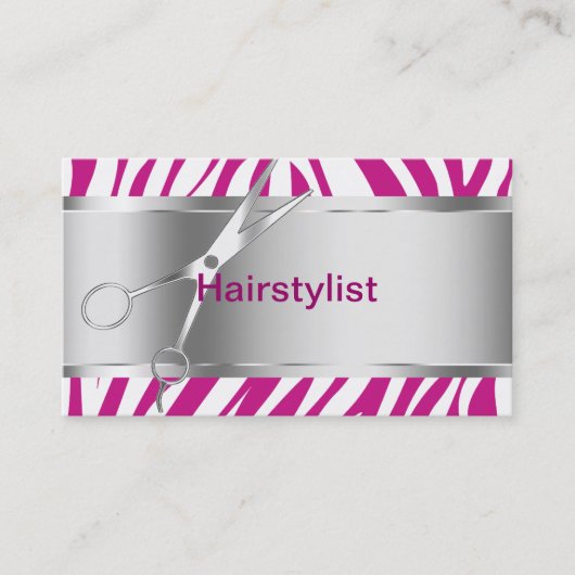 Friseur-Visitenkarten Visitenkarte (Vorderseite)