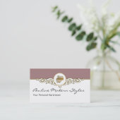 Friseur-Visitenkarten Visitenkarte (Stehend Vorderseite)