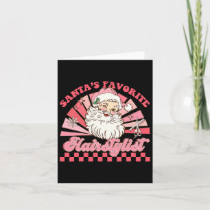 Friseur Weihnachten Santa Claus Vintage Xmas Hai Karte