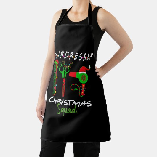 Friseur Weihnachts-Crew Matching Geschenke Schürze (InSitu)
