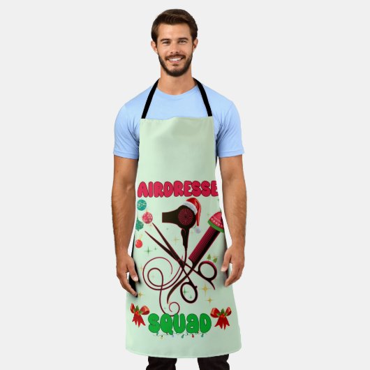 Friseur Weihnachts-Squad Friseur Salon Funny Schürze (Getragen)