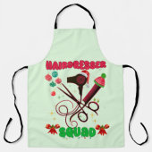 Friseur Weihnachts-Squad Friseur Salon Funny Schürze (Vorderseite)