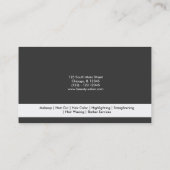 Friseur (weiß) visitenkarte (Rückseite)