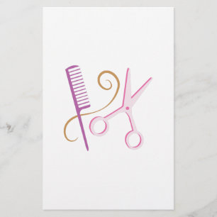 Friseur-Werkzeuge Briefpapier