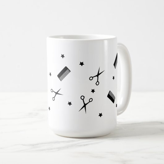Friseurangebot Zitat Friseurstühle Cool Kaffeetasse (VorderseiteRechts)