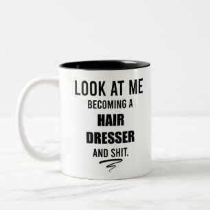 Friseurausbildung Geschenke Beautician Geschenkide Zweifarbige Tasse