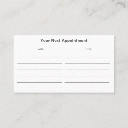 Friseurausweis Visitenkarte (Rückseite)