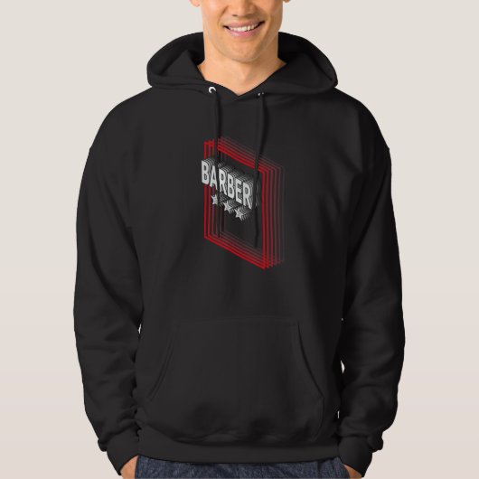 Friseurberufstitel-Schätzung Retro Hoodie (Vorderseite)