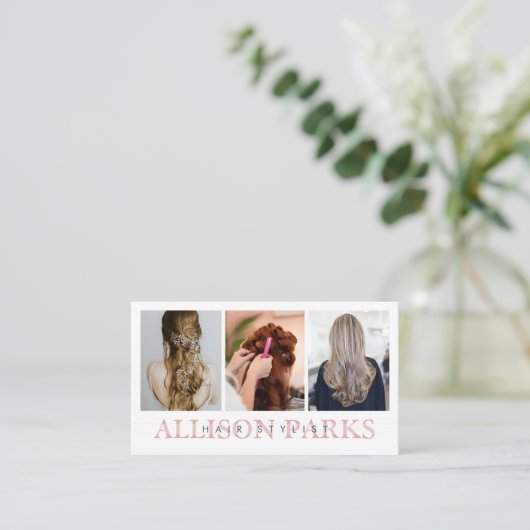 Friseurbuchse/sonstige Visitenkarte (Stehend Vorderseite)