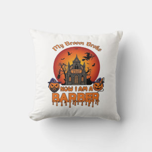 Friseurbürste zerbrach Halloween-Kürbis-Schneider Kissen