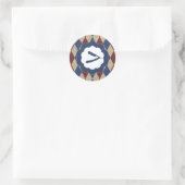 Friseurdiamanten Runder Aufkleber (Tasche)