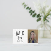 Friseure Foto Visitenkarte (Stehend Vorderseite)