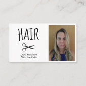 Friseure Foto Visitenkarte (Vorderseite)
