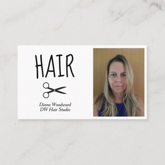 Friseure Foto Visitenkarte (Vorderseite)