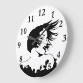 Friseure Große Wanduhr (Winkel)