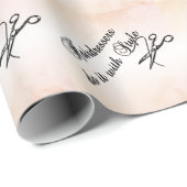 Friseure machen das mit Stil Geschenkpapier (Rolleneckpunkt)