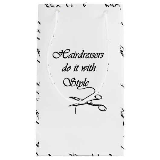 Friseure machen das mit Stil Kleine Geschenktüte (Vorderseite)