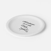 Friseure machen das mit Stil Pappteller (Schrägansicht)