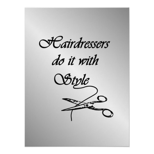 Friseure machen das mit Stil Poster (Vorderseite)