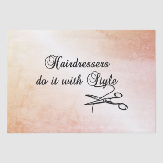 Friseure machen das mit Stil Seidenpapier (Vorderseite)