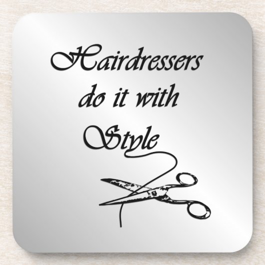 Friseure machen das mit Stil Untersetzer (Vorderseite)