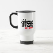 Friseure machen es besser Joke Tasse (Links)
