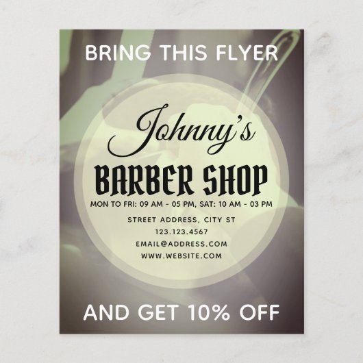 Friseure stylen professionell  flyer (Vorne)