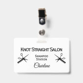 Friseure/Stylist-ID Ausweis (Vorderseite mit Clip)