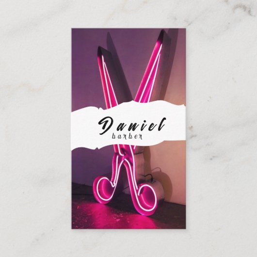 Friseure und Friseure - Stell dich mit Stil ab Visitenkarte (Vorderseite)