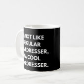 Friseure und Friseurinnen Funny Sprichwort Kaffeetasse (Vorderseite Links)