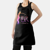 Friseurfriseur-Friseur-Haarschere mit Namen Schürze (InSitu)