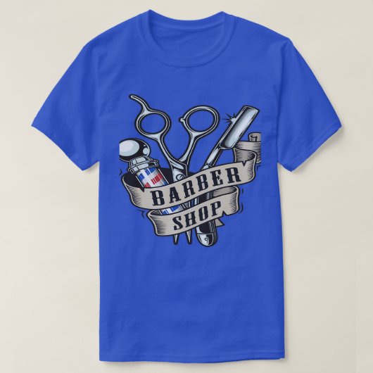 Friseurgeschäft 77 T-Shirt (Design vorne)